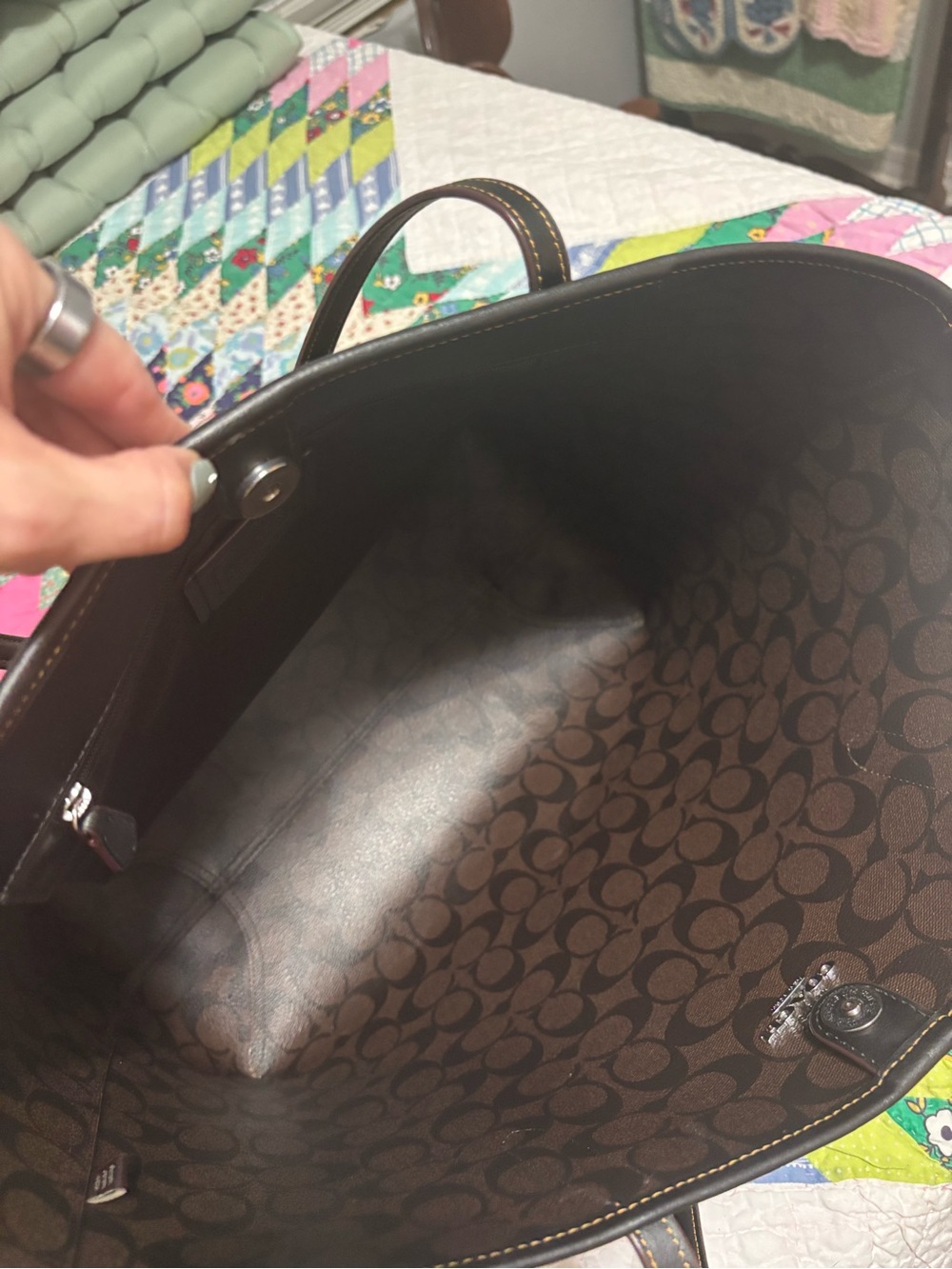 Coach Leopard City Tote CC760 - Picture 5 of 12